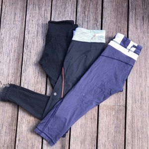 SALE! Lululemon (2) Leggings Pants Crops Run Bundle